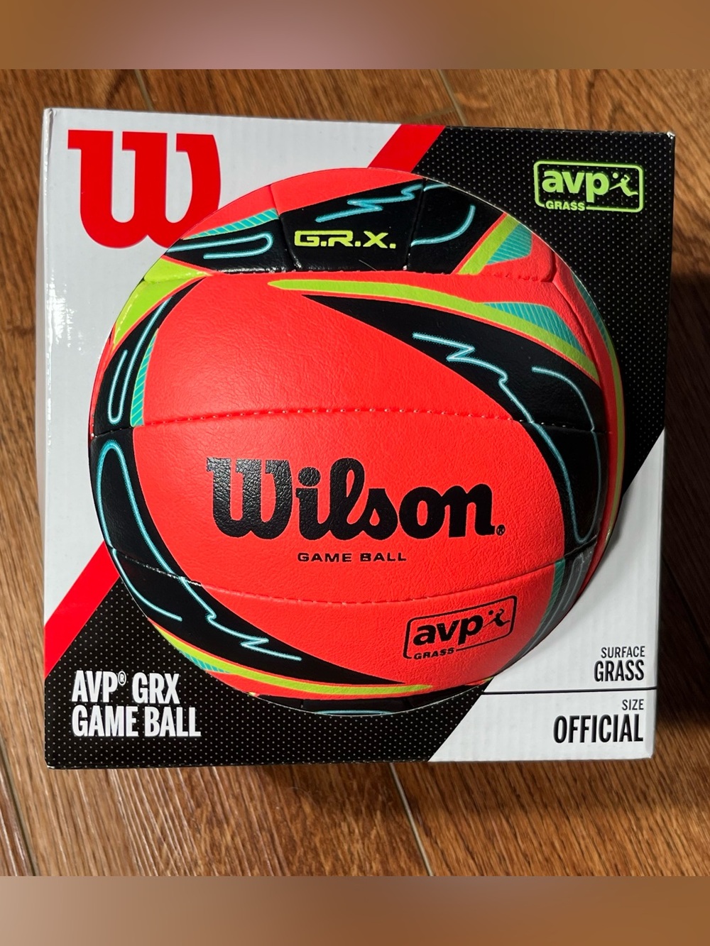 WILSON AVP GRX Grass Game Ball Volleyball Official Size Outdoor